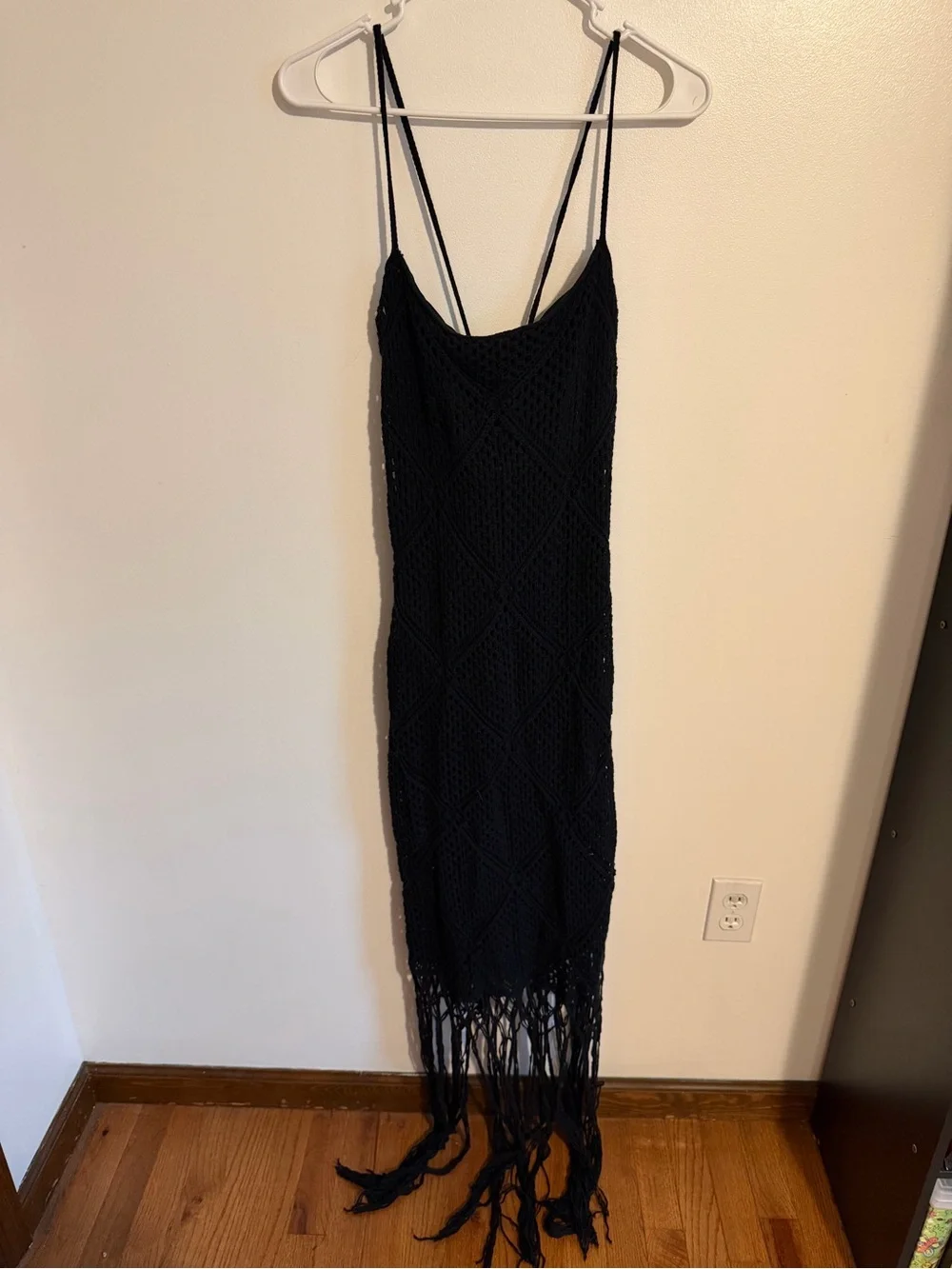 Abercrombie Crochet Fringe Maxi Dress